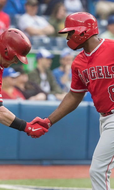 Upton homers, Trout has 4 hits, Angels beat Blue Jays 10-5